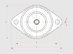 Trillingdempers type VIBR-M ovaal schematisch